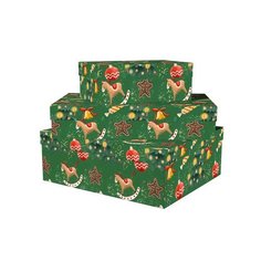 Подарочная коробка Bummagiya Деревянные лошадки, 42,5 х 34,5 х 16,5 см