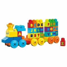 Конструктор Mega Bloks Обучающий поезд Алфавит, 50 деталей Mattel