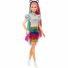 Кукла Barbie с разноцветными волосами Mattel