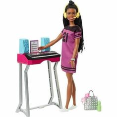 Игровой набор с куклой Музыкальная студия для Barbie из Бруклина Mattel