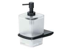 Стеклянный диспенсер для жидкого мыла с настенным держателем AM.PM Inspire 2.0 A50A36922 черный Am.Pm.