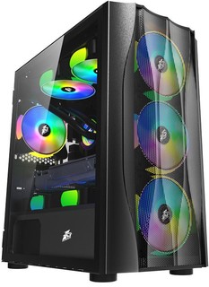 Корпус 1stPlayer Firebase X3-M Black (X3-M-BK-4F1)