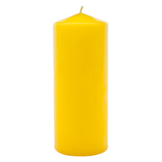 Свеча бочонок Антей-Кэндл классик 18х7 см желтая