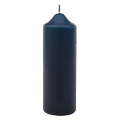 Свеча бочонок Антей-Кэндл классик 15х5 см синяя