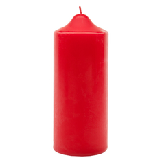 Свеча бочонок Антей-Кэндл классик 15х5 см красная