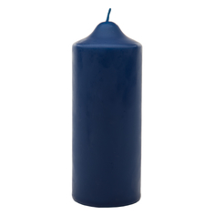 Свеча бочонок Антей-Кэндл классик 18х7 см синяя