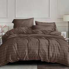 Постельное белье 1.5-спальное, простыня 150х215 см, 2 наволочки 70х70 см, пододеяльник 145х215 см, Stripe, страйп-полисатин, 18-1314