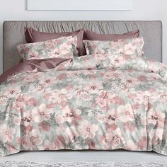 Постельное белье 1.5-спальное, простыня 145х214 см, 2 наволочки 70х70 см, пододеяльник 145х214 см, Адель, поплин, Венеция