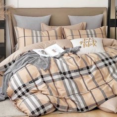 Постельное белье 2-спальное, простыня 175 х 214 см, 2 наволочки 70х70 см, пододеяльник 175 х 214 см, Адель, поплин, Хьюстон