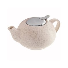 Чайник заварочный керамика, 0.75 л, с ситечком, Loraine, 26596, бежевый