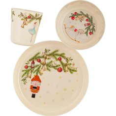 Набор детской посуды пластик, 3 шт, Play with Me Сказка, Lalababy, LA110510572