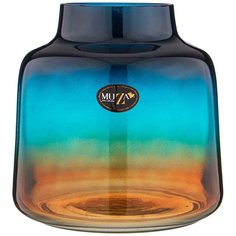 Вазы для цветов стекло, настольный, 21.5 см, Muza, Leona blue amber, 380-760