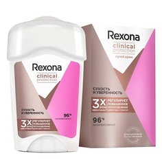 Дезодорант-крем REXONA Антиперспирант-дезодорант крем Сухость и Уверенность Clinical Protection