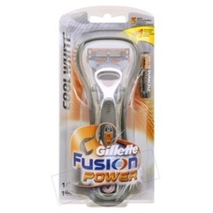 Средства для бритья GILLETTE Бритва Gillette Fusion Cool White Power с 1 сменной кассетой