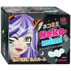 Прокладки гигиенические MANEKI Прокладки женские гигиенические ночные Neko-Mimi 8
