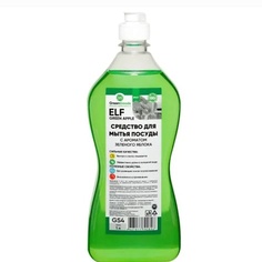 Гель для мытья посуды GREEN GOODS Средство для мытья посуды ELF Green Apple 1000