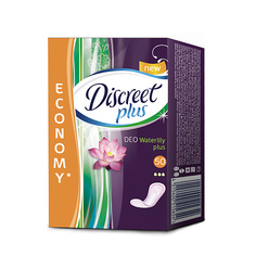 Средства для гигиены DISCREET Plus Женские гигиенические прокладки на каждый день Deo Water Lily Plus Trio