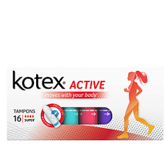 Средства для гигиены KOTEX Тампоны ACTIVE Супер