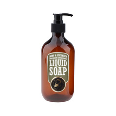Для ванной и душа THE CHEMICAL BARBERS Мыло жидкое антибактериальное и увлажняющее "Мята и Огурец" MINT&CUCUMBER LIQUID SOAP
