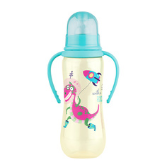 Бутылочка для детей LUBBY Бутылочка для кормления с соской молочной и ручкой, с рождения