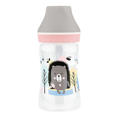 Бутылочка для детей LUBBY Бутылочка для кормления с молочной соской с клапаном, широким горлом, с рождения