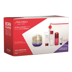 Подарки для неё SHISEIDO Набор с лифтинг-кремом, повышающим упругость кожи VITAL PERFECTION и косметичкой