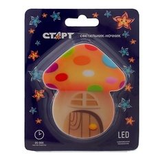 Ночник СТАРТ Светодиодный ночник NL 3LED Гриб-домик