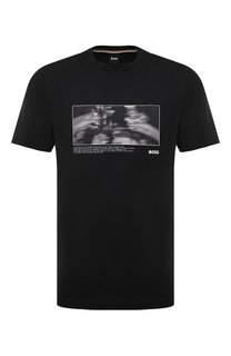 Хлопковая футболка BOSS