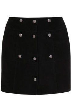 Мини-юбка замшевая Saint Laurent
