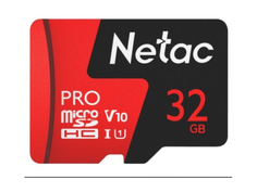 Карта памяти 32Gb - Netac P500 Extreme Pro MicroSDHC Class 10 A1 V10 NT02P500PRO-032G-S