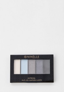 Тени для век Ninelle Многоцветные INTRIGA №523, холодные серые оттенки