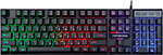 Клавиатура игровая Гарнизон GK-200GL, Rainbow, USB, черный