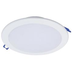 Светильник точечный светодиодный встраиваемый DN027 LED20/NW под отверстие 200 мм, нейтральный белый свет, цвет белый Philips