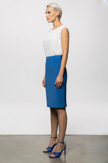 Юбка-миди из костюмной ткани VASSA&Co