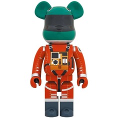 Фигура Bearbrick Medicom Toy 2001 A Space Odyssey Space Suit Green and Orange 1000%