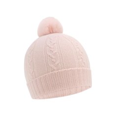 Кашемировая шапка с меховым помпоном Loro Piana