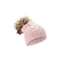 Шерстяная шапка с меховым помпоном Catya