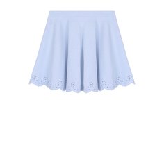 Юбка свободного кроя из смеси хлопка и полиэстера с фестонами Polo Ralph Lauren