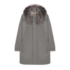 Кашемировое пальто с меховой отделкой Loro Piana