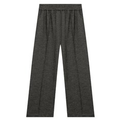 Брюки из шерсти и хлопка Brunello Cucinelli