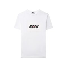 Хлопковая футболка MSGM kids