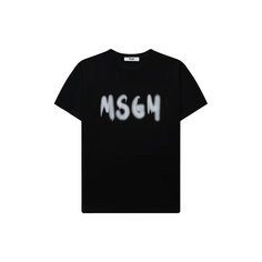 Хлопковая футболка MSGM kids