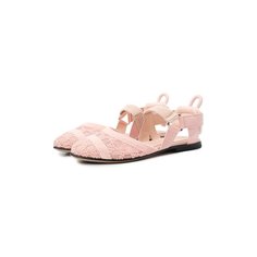 Текстильные балетки Fendi