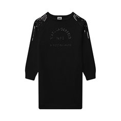 Платья Karl Lagerfeld Kids Хлопковое платье Karl Lagerfeld Kids