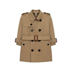 Двубортный плащ из хлопка Burberry