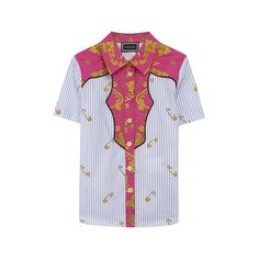 Хлопковая блузка Versace