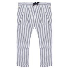 Брюки из льна и хлопка Brunello Cucinelli