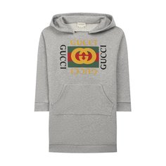 Хлопковое платье с капюшоном Gucci