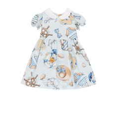 Хлопковое платье с принтом Monnalisa