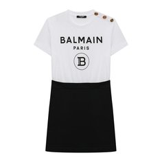 Хлопковое платье Balmain